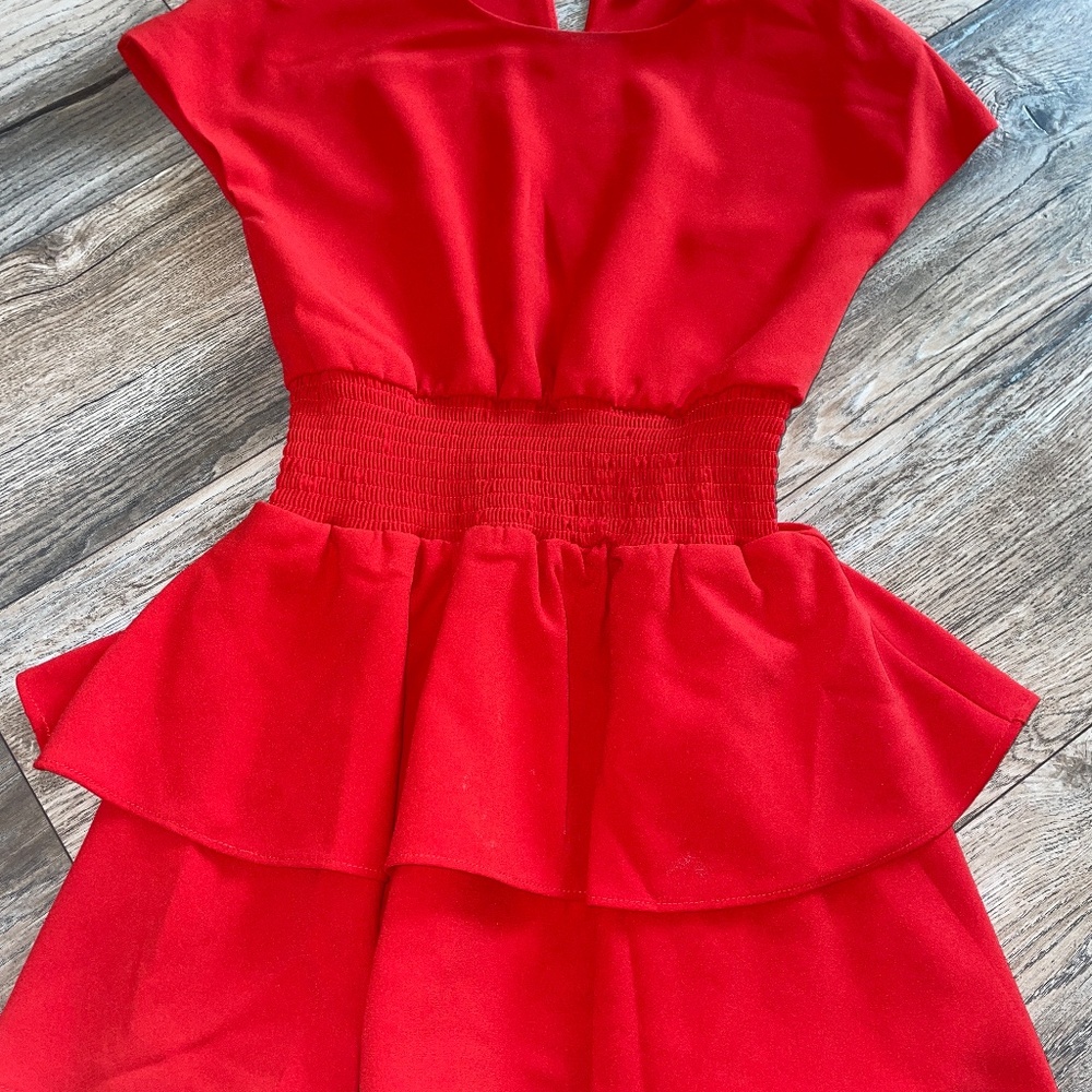 Red Habitual dress kids 7-8
